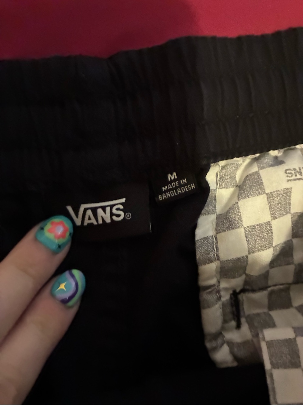 Men’s VANS Pants With Drawstring Black - Picture 3 of 3